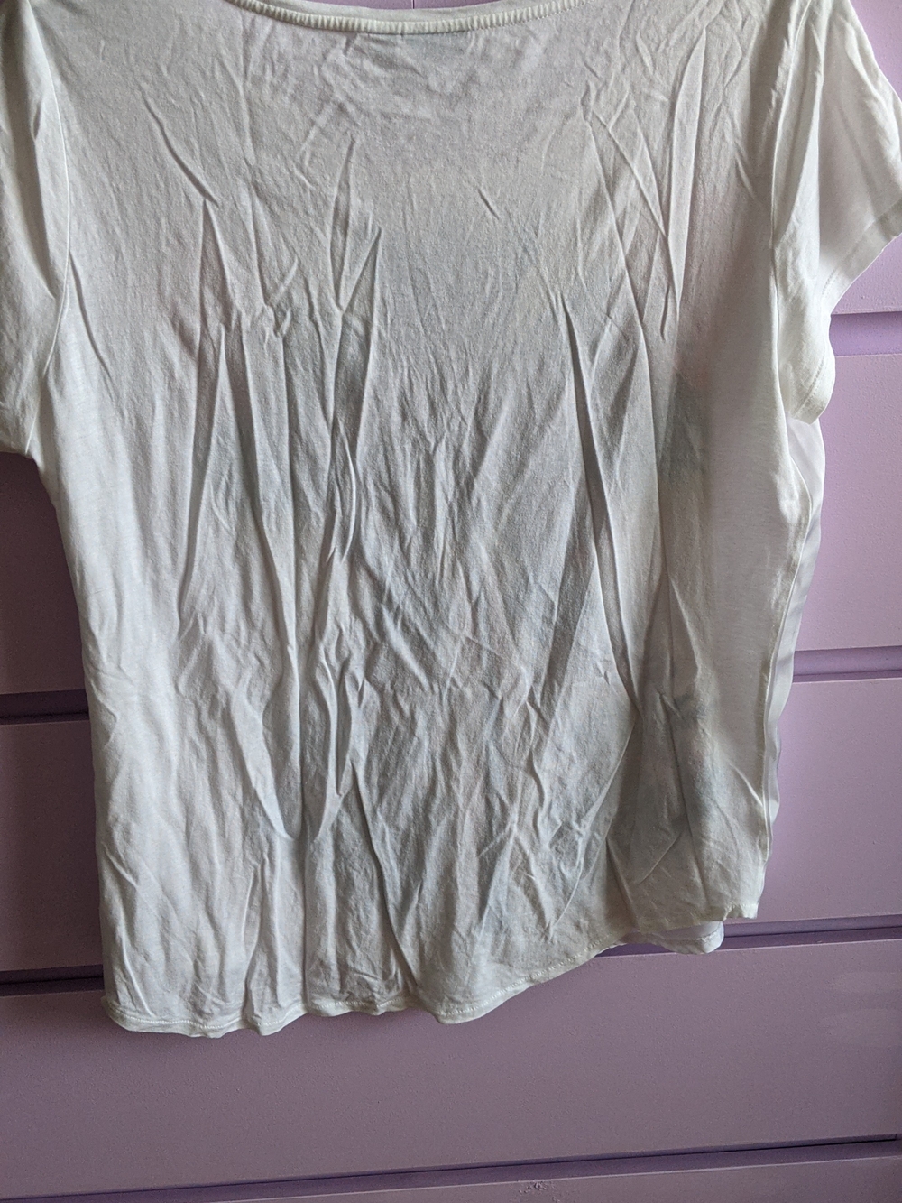 Mexx White Tee with Blue & Pink Tropical Palm Print - Picture 2 of 2